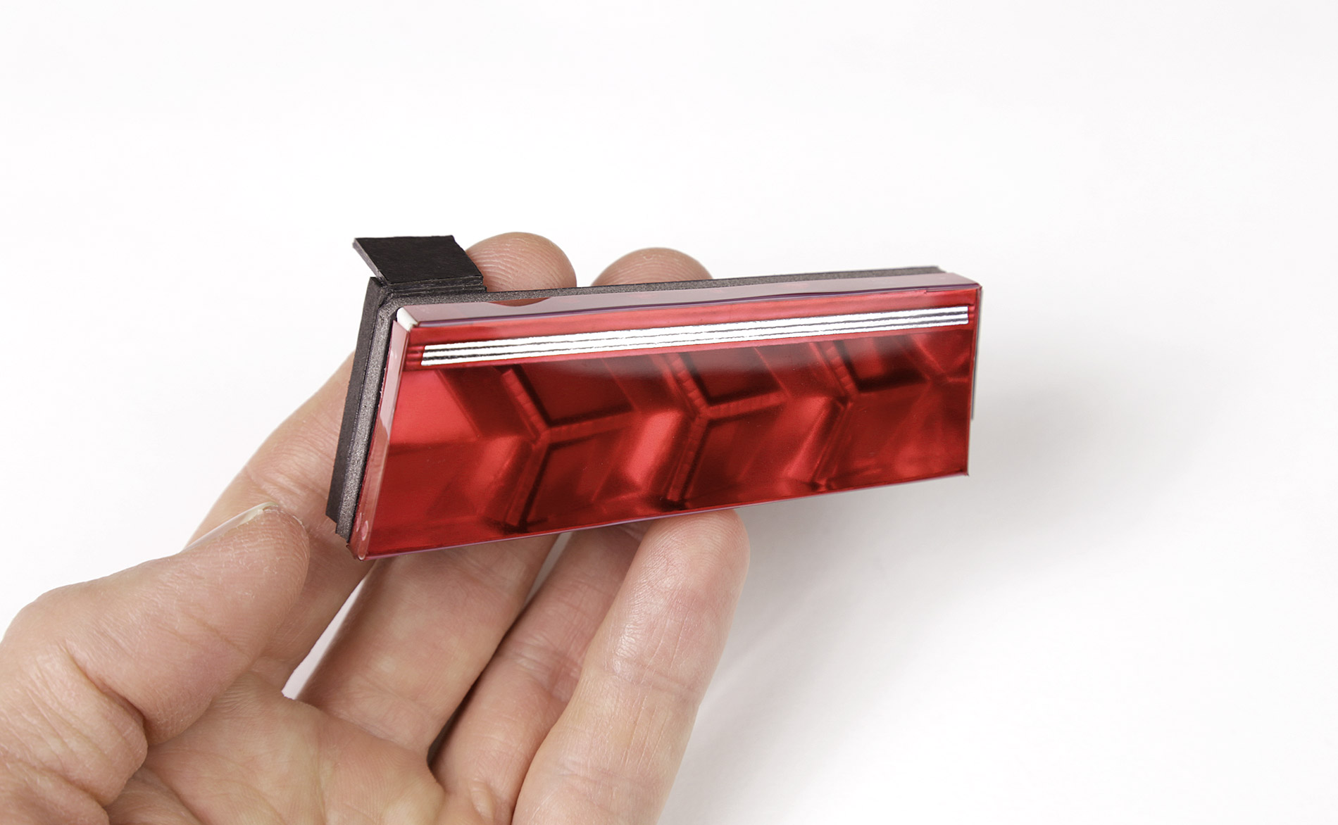 Passenger’s side tail light. Ready for fitment to the car. Sweet.